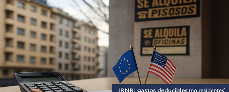 Nuevos gastos deducibles por alquiler para no residentes