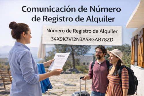 Comunicación anual del Número de Registro de Alquiler de viviendas turísticas