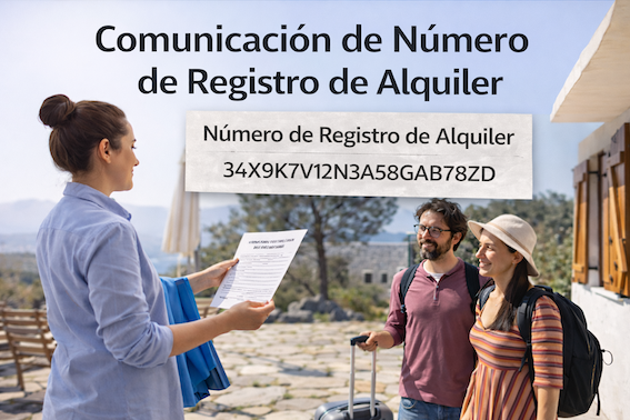 Comunicación anual del Número de Registro de Alquiler de viviendas turísticas