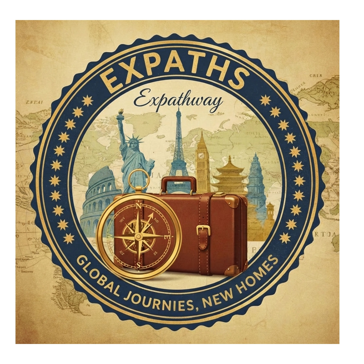 concepto de expatriados y trabajadores desplazados con movilidad internacional y residencia fiscal en España